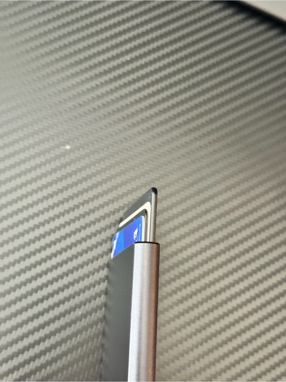 Slim Metallic Card Wallet - Gray
